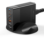 Estación de carga de escritorio BlitzWolf® BW-S25 75W con 6 puertos Cargador PPS PD3.0 QC3.0 SCP de carga rápida para iP