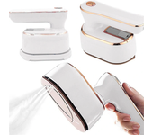 Plancha de vapor portátil para ropa en seco y húmedo, de mano y mini para viajes y hogar