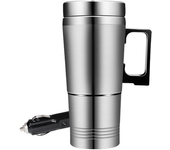 Taza de calefacción eléctrica para coche 12V/24V,calentador de agua,termo de acero inoxidable,hervidor eléctrico,taza de