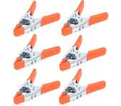 6PCS 6-Inch Abrazaderas de resorte Heavy Duty Spring Metal Abrazaderas de resorte Clips 2.5-Inch Jaw Opening para Carpin