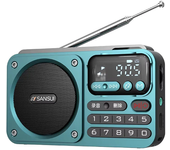 SANSUI F22 Radio Multimedia Altavoz inalámbrico bluetooth Pantalla digital HiFi Música de tarjeta Altavoz FM Radios Sopo