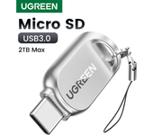 Lector de tarjetas UGREEN USB-C a Micro SD TF OTG adaptador para laptop PC Tablet Phone Windows USB3.0 Memory Cardreader