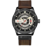 Reloj deportivo clásico para hombres CURREN, reloj de cuarzo con esfera grande, relojes de moda casuales, reloj impermea