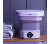 Mini lavadora portátil plegable de 10 W con centrifugado, capacidad de 8L, diseño compacto para artículos pequeños, fáci