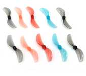 8 pares de hélices Gemfan de 45 mm con 2 palas,agujero de eje de 1 mm / 1.5 mm para drone RC Tinywhoop FPV Racing de 80-