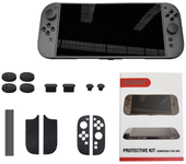 Juego de protección para consola de juegos GP-370 Switch2: tapa de silicona para joystick + tapón de polvo + pegatinas p