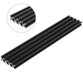 Machifit perfil de aluminio de extrusión de ranura en V negro de 200-1000mm 2080 para herramienta CNC DIY