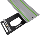 DISFRUTA DE LA MADERA Riel de guía de aluminio aleado para sierra de seguimiento Parada angular de 90 grados para carpin