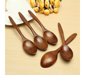 5 utensilios de cocina de madera para cocinar café, té, helado y sopas
