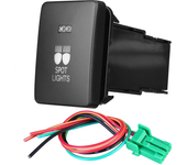 Interruptor de encendido/apagado de la barra de luz LED trasera de niebla para automóviles de 12V en el botón de luz de