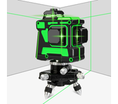 Nivel láser digital de luz verde de 3D con 12 líneas, nivelación automática y medición rotativa de 360 grados