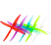 2 Pares de hélices GEMFAN 51455 Hurricane X de 4 palas con agujero de montaje de 5 mm para drones de carreras RC FPV