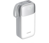 Banco de energía externo LDNIO 22.5W 111Wh 30000mAh con 2 entradas y 4 salidas de carga rápida para iPhone 15 15 Plus 15