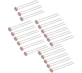 60pcs Resistencia Dependiente de la Luz LDR 5MM Fotoresistor Interruptor Fotoeléctrico Elemento Foto Fotoresistencia 551