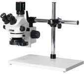 Microscopio estéreo trinocular de enfoque simultáneo con zoom continuo de 3.5X a 100X y cámara de vídeo HDMI de 24MP 4K