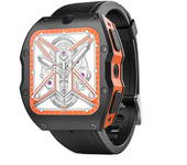 Rogbid Modeloo X - Reloj inteligente y teléfono cerámico resistente al agua IP68, con pantalla HD de 2.1 pulgadas y 400