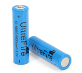 2PCS batería recargable Li-ion 18650 de 3.7V y 3000mAh