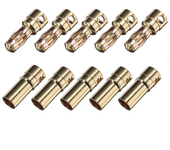 5 Pares Conector Bullet de 3.5/6.0/8.0mm Adaptador Banana Pieza de Repuesto para Batería de RC Motor