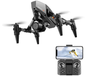 LSRC XD1 PRO WiFi FPV con cámara dual conmutable de flujo óptico y 4K HD, material de aleación de 60g, dron quadcopter R