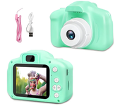 Cámara para Niños X2 Impermeable 1080P HD Cámara de Video Pantalla de 2 Pulgadas Juguete de Cámara SLR para Niños Divert