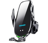 Cargador inalámbrico de soporte para teléfono de coche MENSAJE A4 15W 10W 7.5W 5W con abrazadera de ventilación de coche