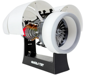 NIKOLATOY Modelo de motor turbofan Trent 900 tamaño 35 cm Juguetes de descubrimiento científico