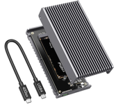 Carcasa de disco duro portátil externo USB4 NVMe M.2 SSD Carcasa de aluminio 40 Gbps Thunderbolt 4 Interfaz Type-C Hasta
