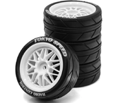 Neumático de turismo RS Starscream 1/10 para el Kyosho FW06 Tamiya TT01 TT02 XV01 Neumático de carreras R157 para piezas