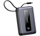 USAMS CD243 65W 77Wh 20000mAh Banco de Poder con Pantalla Digital y Cable Type-C Batería Externa con 2 Entradas y 3 Sali