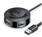 UGREEN CR106 Hub USB2.0 de 4 Puertos Estación de Acoplamiento para PC de Escritorio Laptop Convertidor Multinterfaz 4-en