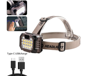 Bikight Sensor Luz Fuerte Trabajo LED Linterna Frontal Mini LED Noche Pesca Correr Potente Pantalla Linterna Cabeza Tipo