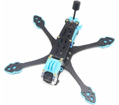 HSKRC MAK5 Chasis de 225mm en distancia entre ruedas con grosor de brazos de 5mm Tipo X para Drone RC de Carreras FPV co