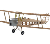 Kit de avión micro RC de madera balsa DH.82 Tiger Moth 1/12 con envergadura de 750 mm de Tony Ray