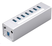 ORICO A3H 7 en 1 Hub USB 3.0 Estación de acoplamiento divisor USB de aluminio con 7 USB 3.0 para PC Laptop Matebook HUAW