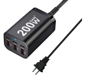 [GaN Tech]Cargador de escritorio con carga rápida Bakeey de 6 puertos USB PD de 200 W 3USB-A+3USB-C enchufe UE enchufe E