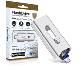Microdrive 3-en-1 USB-A/iP/Micro USB Flash Drive Interfaz dual 64G/128G/256G Transmisión de datos de alta velocidad Memo