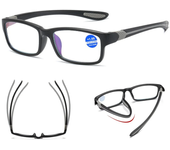 Gafas de lectura deportivas ultraligeras,gafas ant azul,montura TR90,gafas para presbicia para hombres y mujeres
