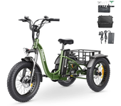 [DIRECTO DE LA UE] Hola HD-ET1 Triciclo Eléctrico de Carga Batería de 48V 20AH Motor de 750W Neumáticos de 20 pulgadas 4