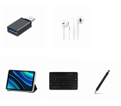 Set de auriculares universales + OTG + funda de estuche + teclado Bluetooth + bolígrafo Stylus para la tablet Alldocube