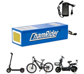 [EU Direct] Chamrider PVC 48V 11,6Ah 556.8Wh Paquete de batería eléctrica universal para bicicleta 2900mAh Li-ion 18650