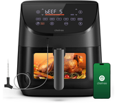 Chefree AF500 1700W 6.5L freidora de aire con termómetro de sonda inteligente. Múltiples modos de cocción 8 en 1. Calent