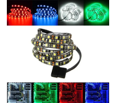 Tira flexible de 1M de LED 5050 impermeable para iluminación de fondo de caja de PC de computadora DC12V