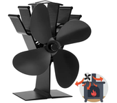 Ventilador de estufa de potencia térmica IPRee para quemadores de leña con 4 aspas,partes de chimeneas,ventilación de ca
