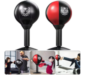 KALOAD Saco de boxeo adulto de cuero,bola de velocidad de escritorio montada en la pared,tazas fuertes,equipo de entrena