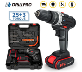 Taladro de impacto inalámbrico de Drillpro