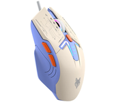 XUNFOX H6 RGB Estilo Mecánico Ratón Gaming Con Cable 1200-3600DPI 6 Botones USB Ratones E-sports para PC Portátil