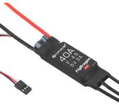 FLYCOLOR FlyDragon Lite Plus 40A 2-4S ESC sin escobillas de doble sentido con BEC de 5.5V/3A para avión RC de ala fija