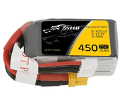 Batería de Lipo TATTU 3S 11.1V 450mAh 75C 3S1P con enchufe XT30 para Drones de Carreras Multirotor de 90 mm a 150 mm