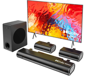 Barra de sonido Hola A51 Dolby Atmos 380W 5.1CH barra de sonido con subwoofer de 5.25'' 2 altavoces traseros con cable s