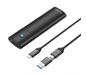 Estuche externo para disco duro ORICO Dual Protocols M.2 NVMe SATA con carcasa SSD USB 3.2 Type-C, cubierta de unidad de